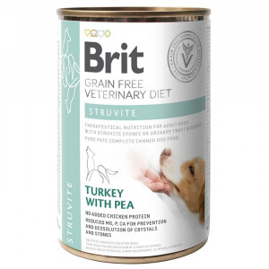 BRIT VETERINARY DIET DOG STRUVITE konservi suņiem 400g
